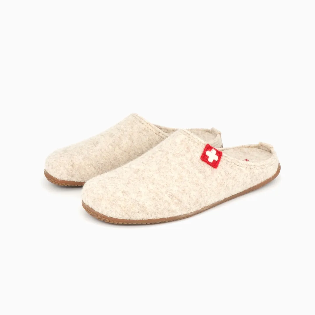 Gipfelkreuz Filz- Pantoffe Pantoffel Filz mit Fußbett