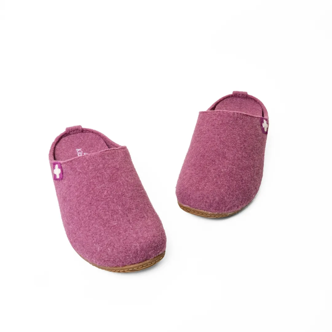 Gipfelkreuz Filzpantoffel  pastel