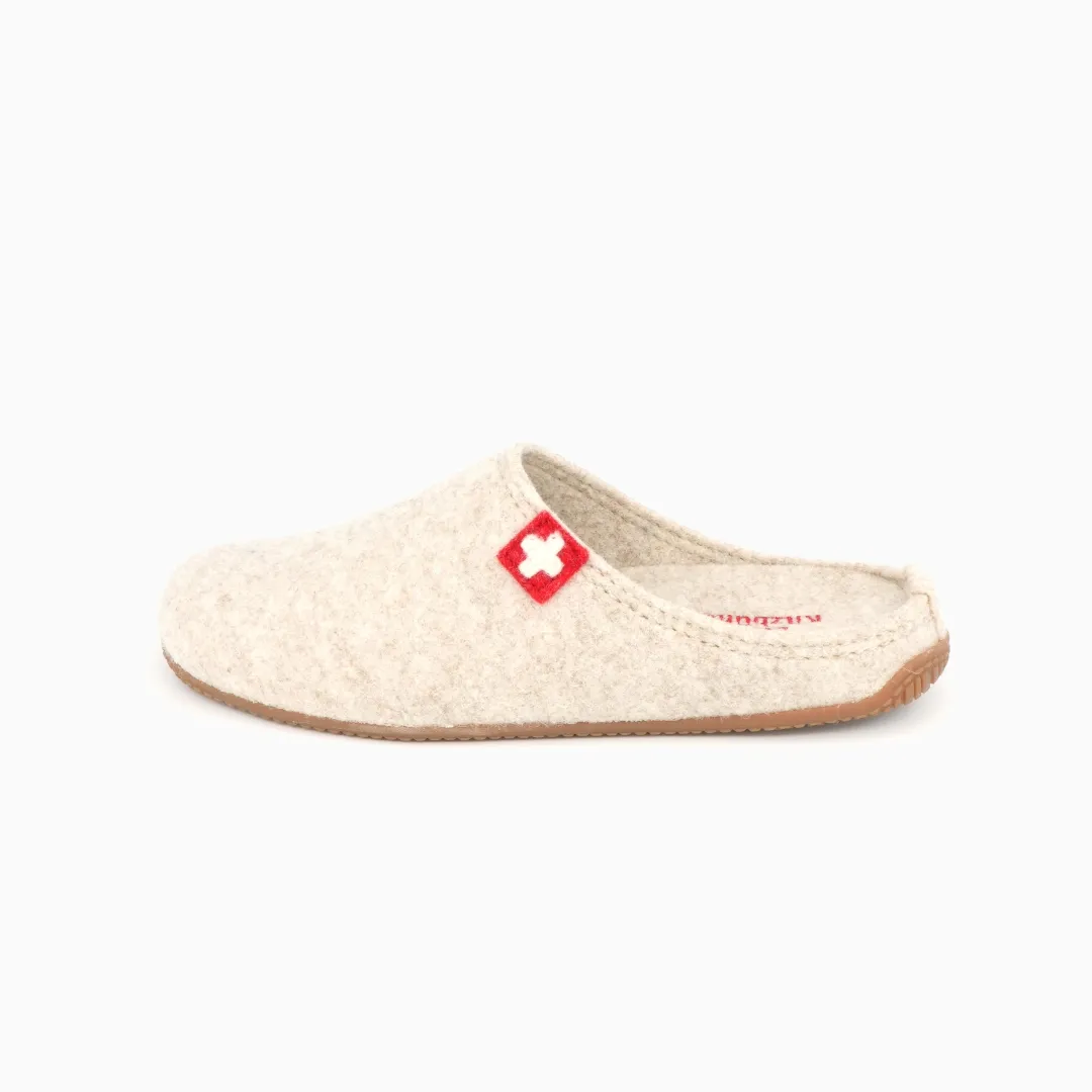Gipfelkreuz Filz- Pantoffe Pantoffel Filz mit Fußbett