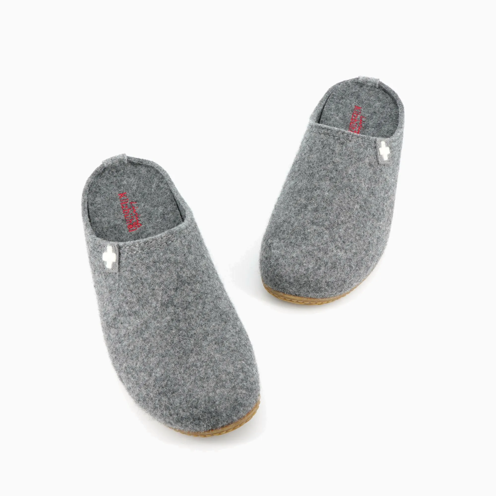 Gipfelkreuz Filz- Pantoffe Pantoffel Filz mit Fußbett