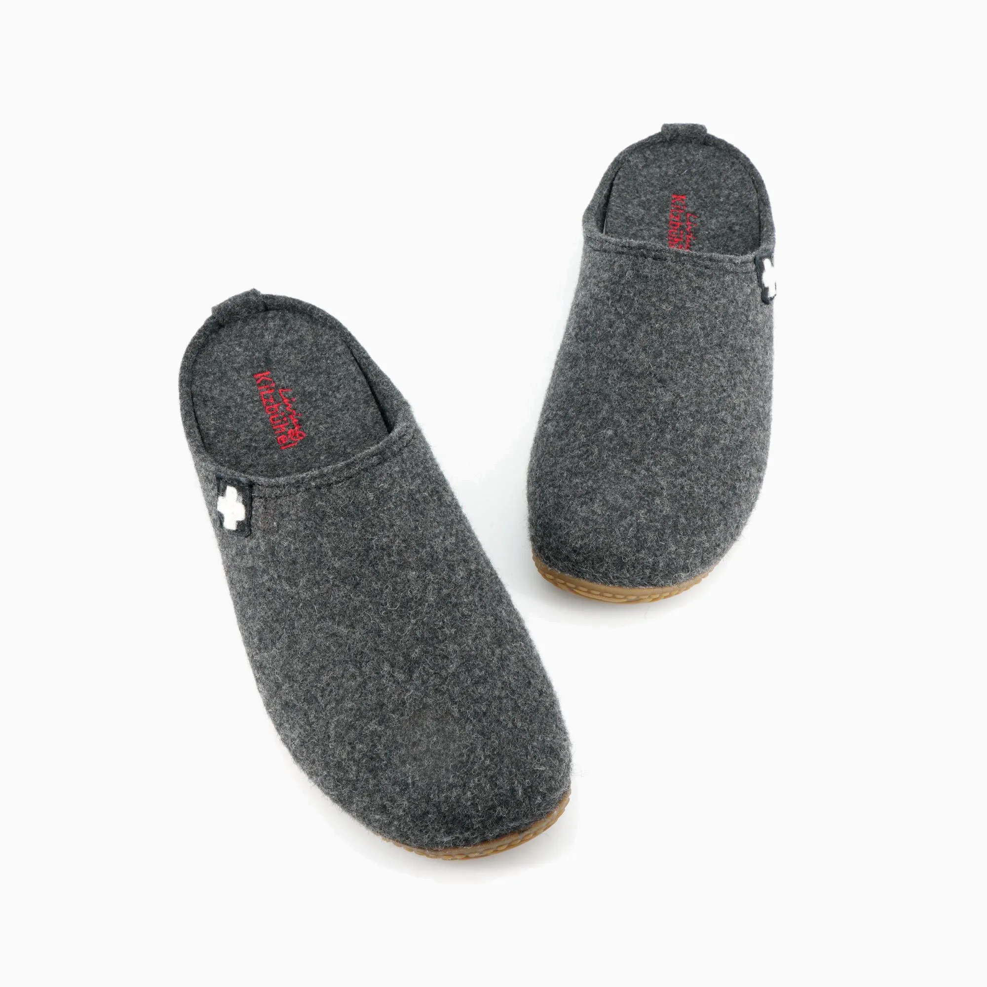 Gipfelkreuz Filz- Pantoffe Pantoffel Filz mit Fußbett