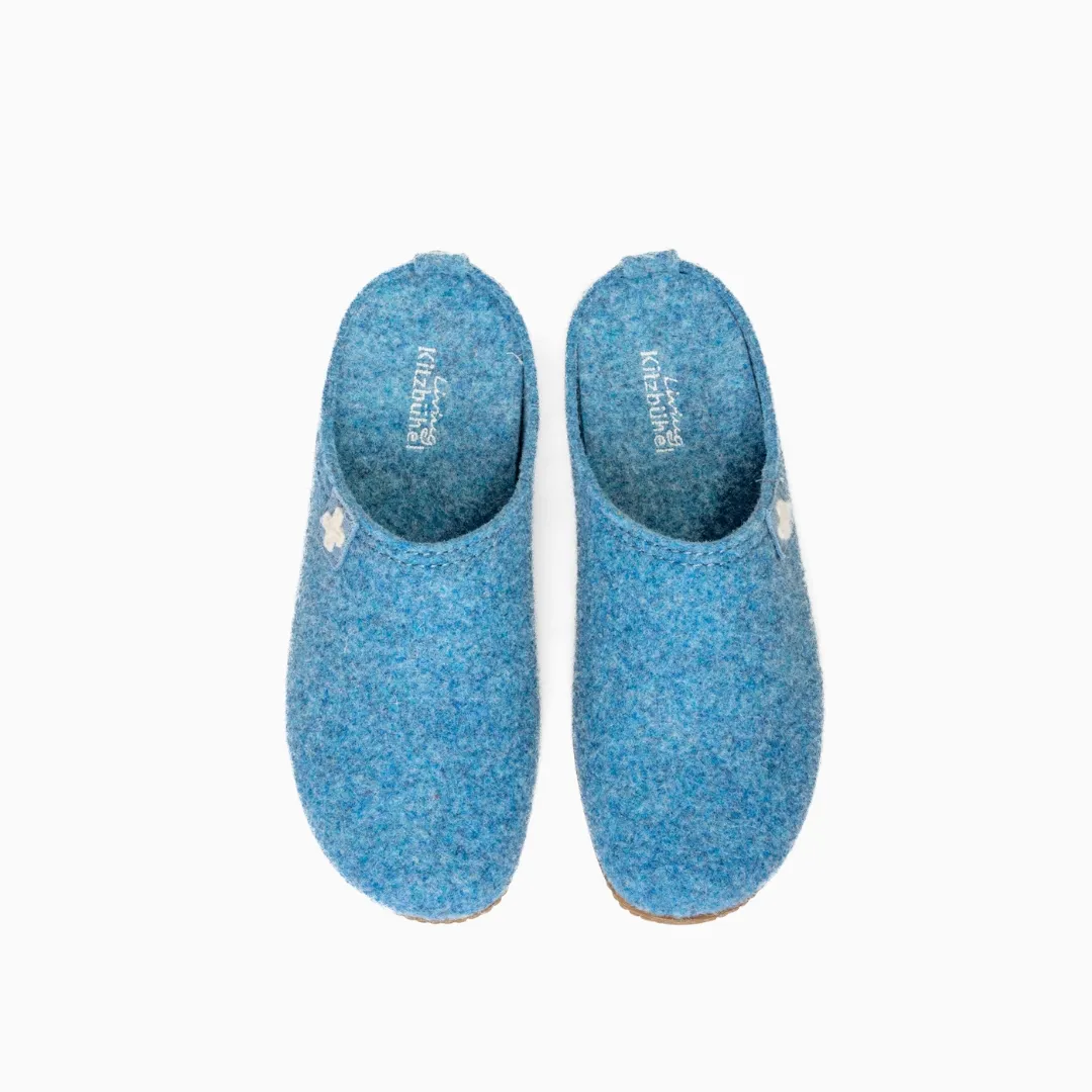 Gipfelkreuz Filzpantoffel  pastel