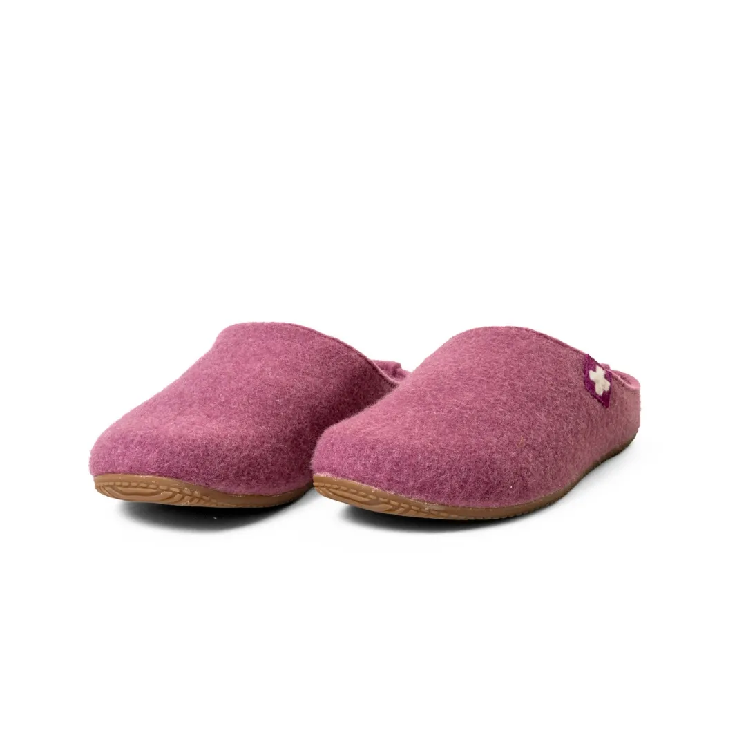 Gipfelkreuz Filzpantoffel  pastel