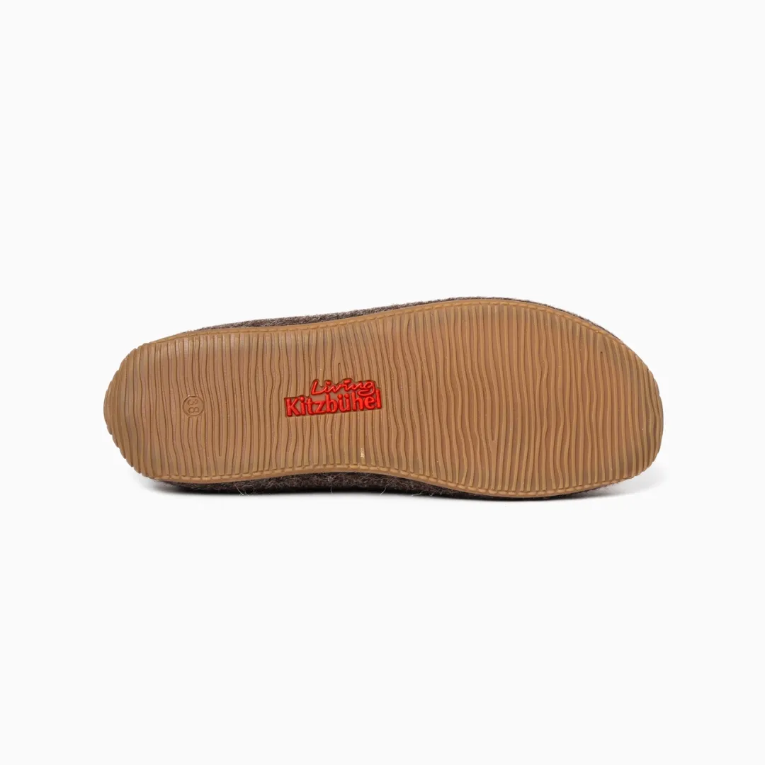 Gipfelkreuz Filz- Pantoffe Pantoffel Filz mit Fußbett