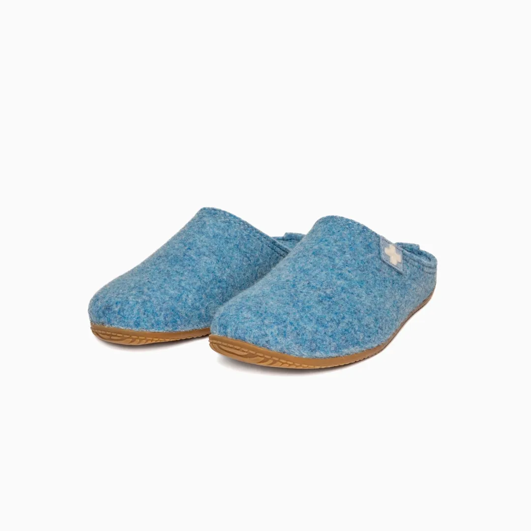 Gipfelkreuz Filzpantoffel  pastel